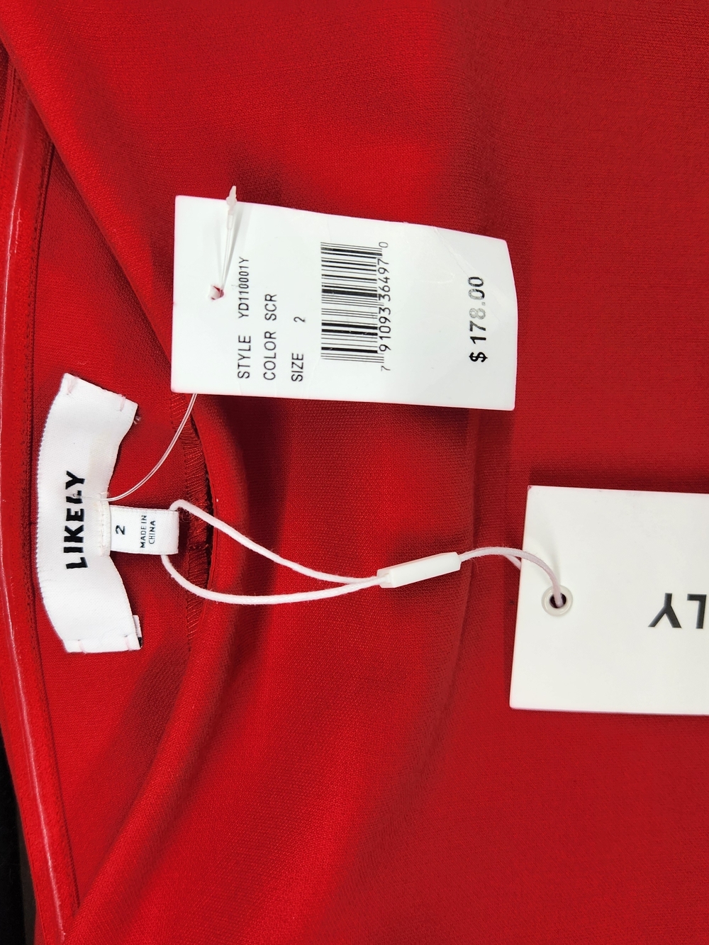 Likely Red Strapless Ruffle Bodycon Dress - Picture 3 of 3
